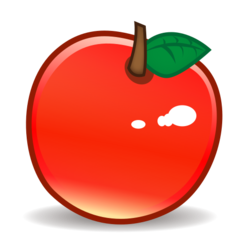 Emojidex red apple
