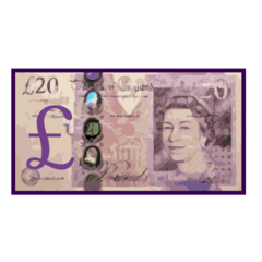 Emojidex pound banknote