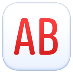 Facebook AB button (blood type)