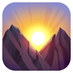 Facebook sunrise over mountains