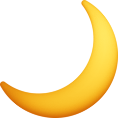 Facebook crescent moon