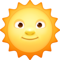 Facebook 带面孔的太阳