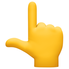 Facebook backhand index pointing up