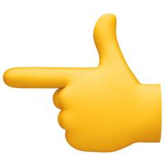 Facebook backhand index pointing left