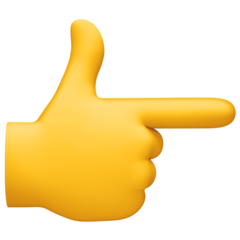 Facebook backhand index pointing right