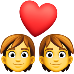 Facebook couple with heart