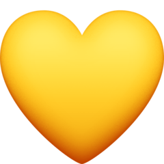 Facebook yellow heart