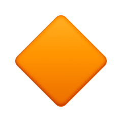Facebook small orange diamond