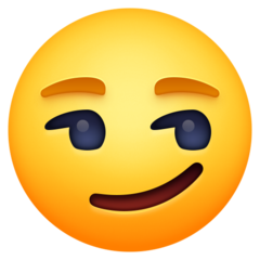 Facebook smirking face