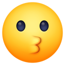 Facebook kissing face