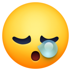 Facebook sleepy face