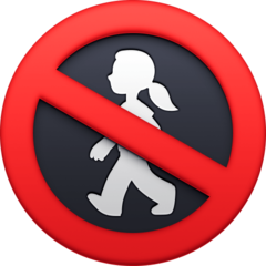 Facebook no pedestrians