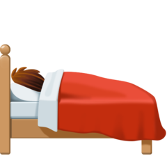 Facebook person in bed