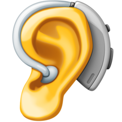 Facebook ear with hearing aid