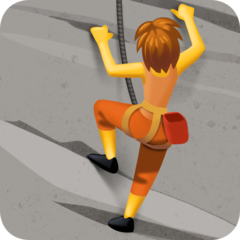 Facebook person climbing