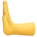 Facebook leftwards pushing hand