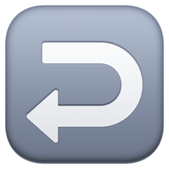 Facebook right arrow curving left