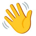 Google waving hand