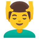 Google man getting massage