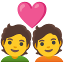Google couple with heart