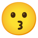 Google kissing face