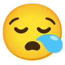 Google sleepy face