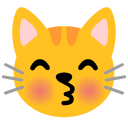 Google kissing cat