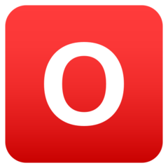 JoyPixels O button (blood type)
