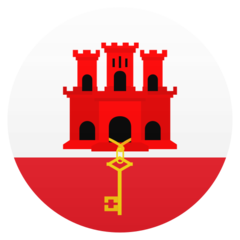 JoyPixels flag: Gibraltar