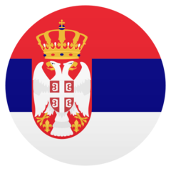 JoyPixels flag: Serbia