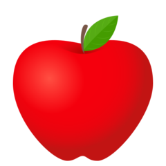 JoyPixels red apple