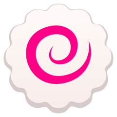 JoyPixels fish cake with swirl