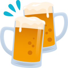 JoyPixels clinking beer mugs