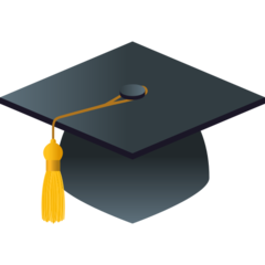 JoyPixels graduation cap