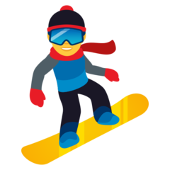 JoyPixels snowboarder