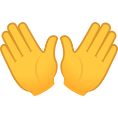 JoyPixels open hands