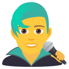 JoyPixels man singer