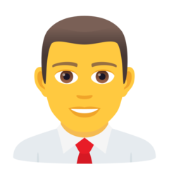 JoyPixels man office worker