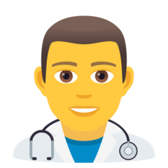 JoyPixels man health worker