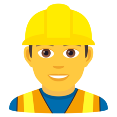 JoyPixels man construction worker