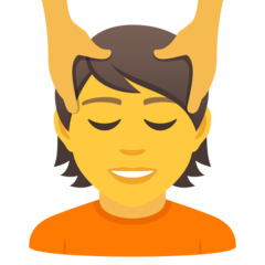JoyPixels person getting massage