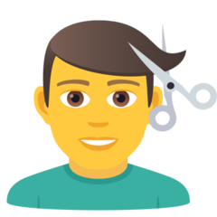 JoyPixels 理发的男人