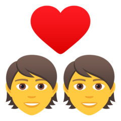 JoyPixels couple with heart