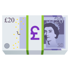 JoyPixels pound banknote