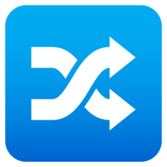 JoyPixels shuffle tracks button