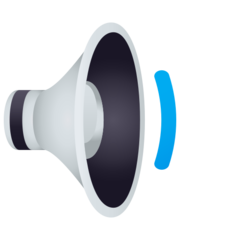 JoyPixels 中等音量的扬声器