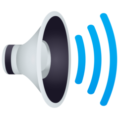 JoyPixels speaker high volume