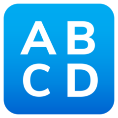 JoyPixels input latin uppercase