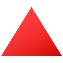 JoyPixels red triangle pointed up