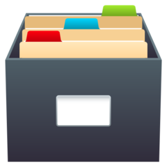 JoyPixels card file box